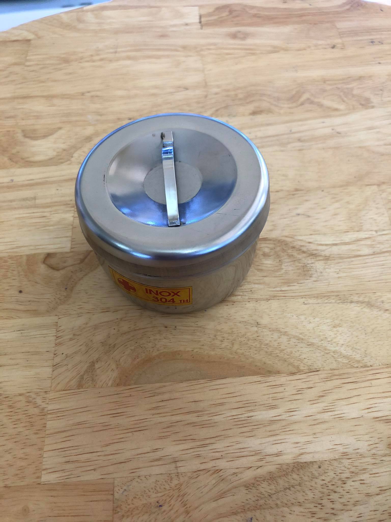 hộp inox đựng bông , dụng cụ y tế