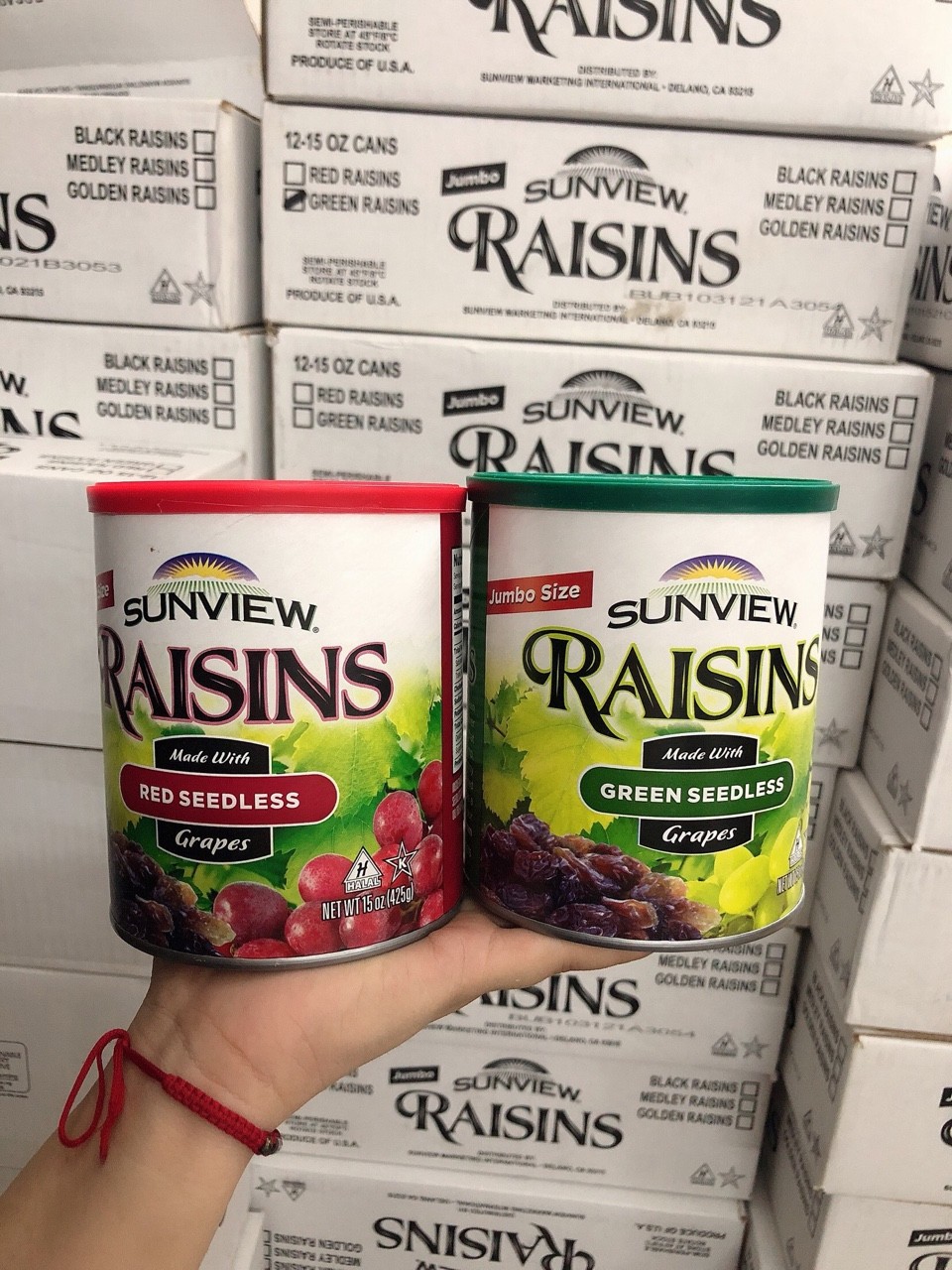 nho khô mỹ Raisin hộp 425g
