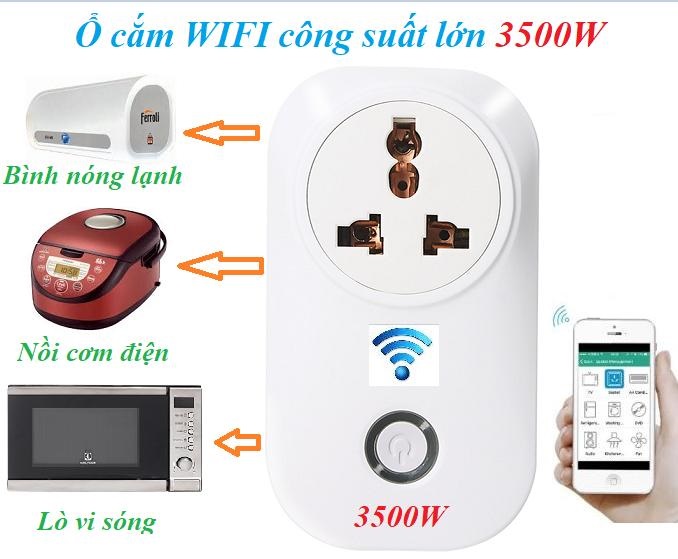 Ổ cắm wifi công suất lớn 16A 3500W