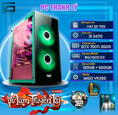 Máy PC Gaming Core i5 mạnh mẽ chiến Liên minh, Fifa online 4 cực kì mượt mà giá cực tốt