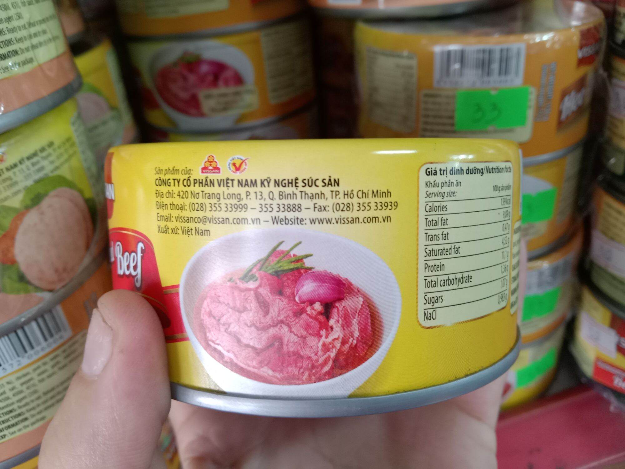 Combo 4 lon Bò Hầm lon in Vissan ( 4 hộp x150g)