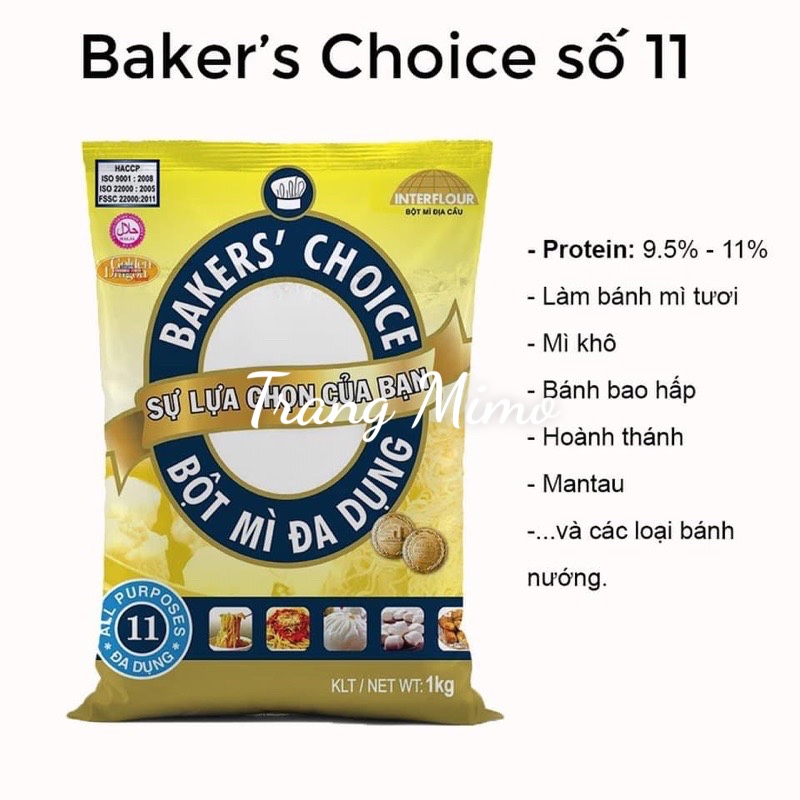Bột mì Bakers’ Choice số 11 (All purpose flour) 1kg