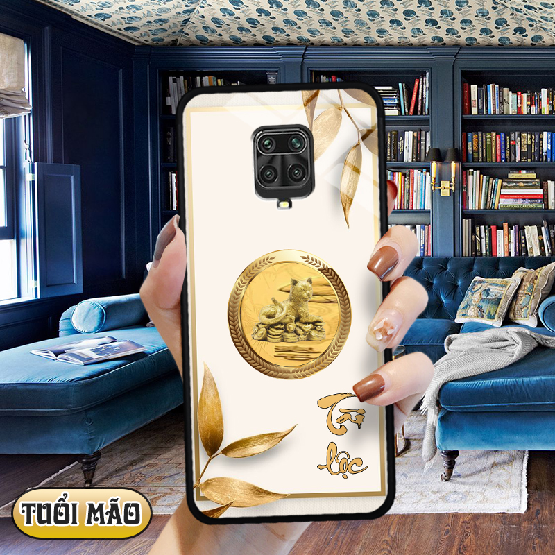 Ốp lưng kính 12 con giáp cho Xiaomi Redmi Note 9S/ Note 9 Pro