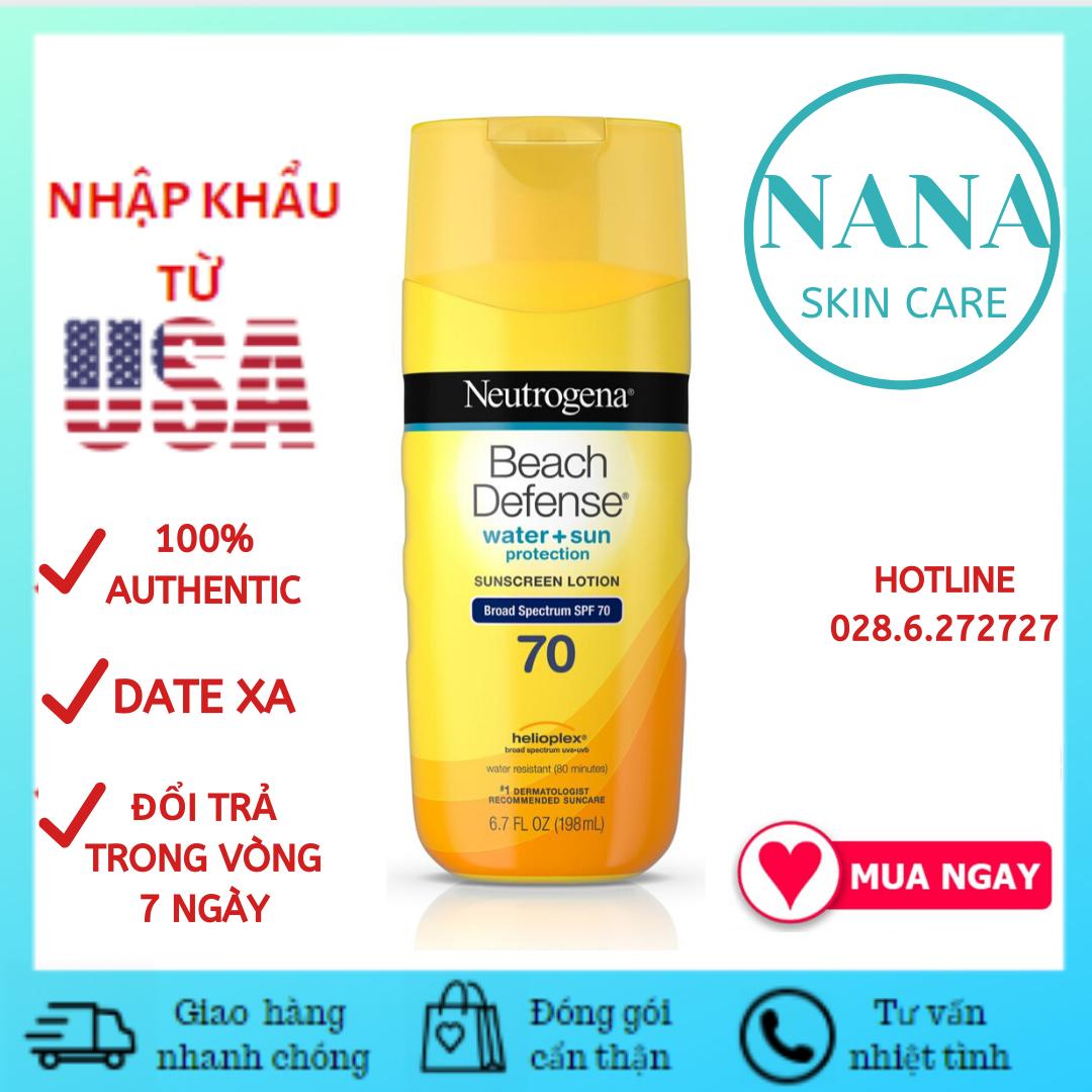 [HCM]Kem Chống Nắng Neutrogena Beach Defense Lotion SPF 70 Sunscreen (198ml)