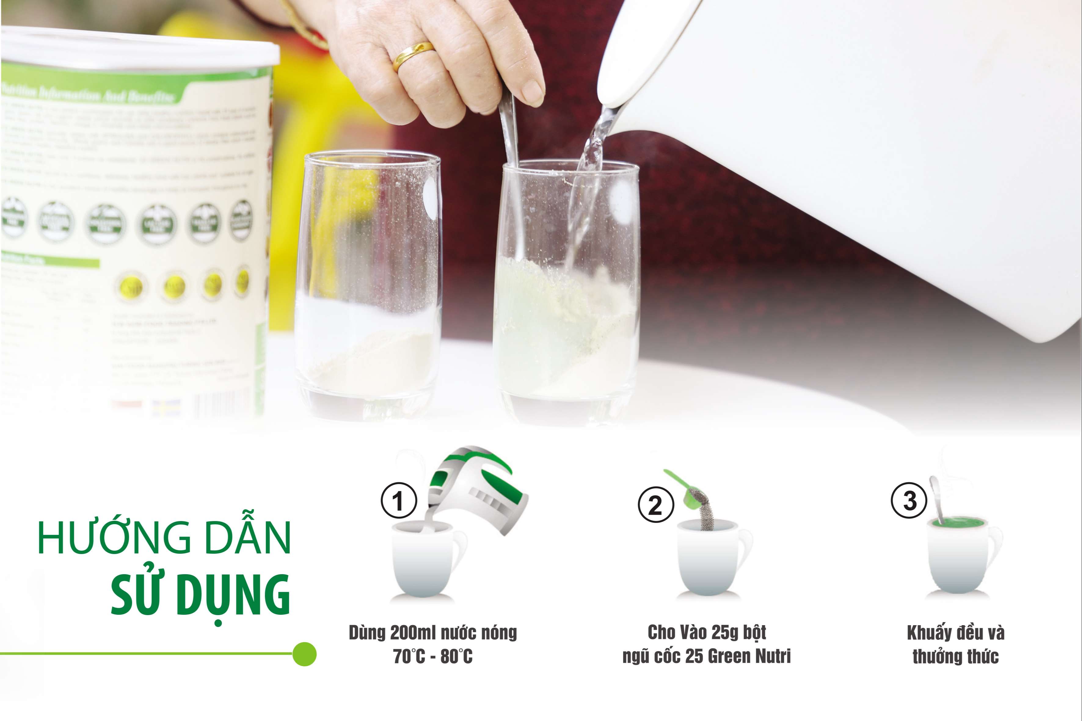 Sữa Hạt Nhập Khẩu 25 Green Nutri - Dạng Lon(750gr)