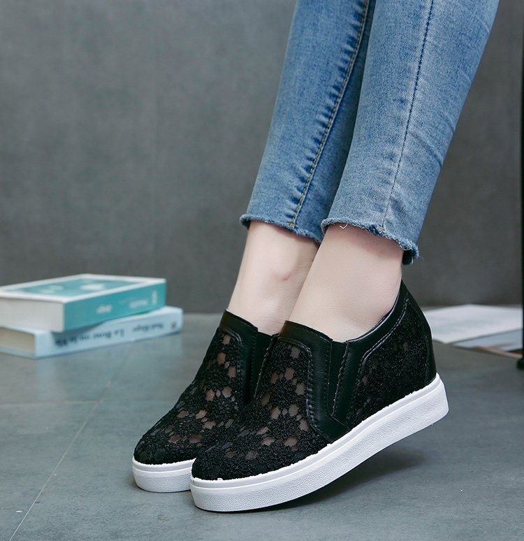 [HCM][CHẤT LƯỢNG] Giày độn đế nữ giày slip on nữ đế độn lưới ren hoa V10 S080 Cỏ Boutique êm chân hàng loại 01. đi làm đi học đi chơi thông thoáng