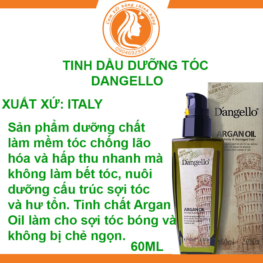 Tinh dầu phục hồi và dưỡng tóc Dangello