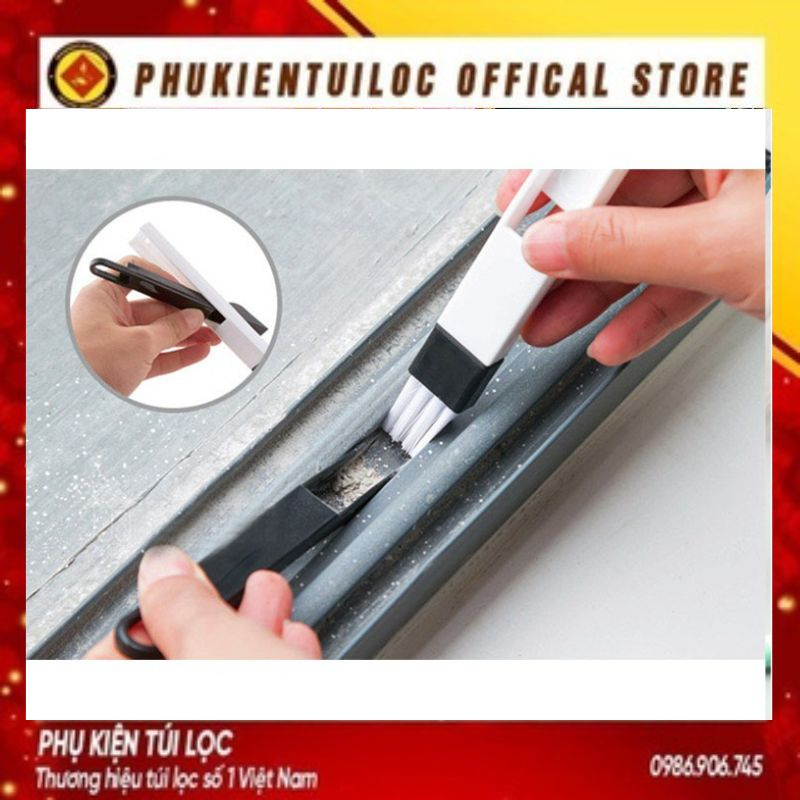 Chổi quét bụi vị trí hẹp - kèm ki xẻng hốt rác mini - cọ mini vệ sinh khe cửa - bàn phím máy tính - máy sinh tố