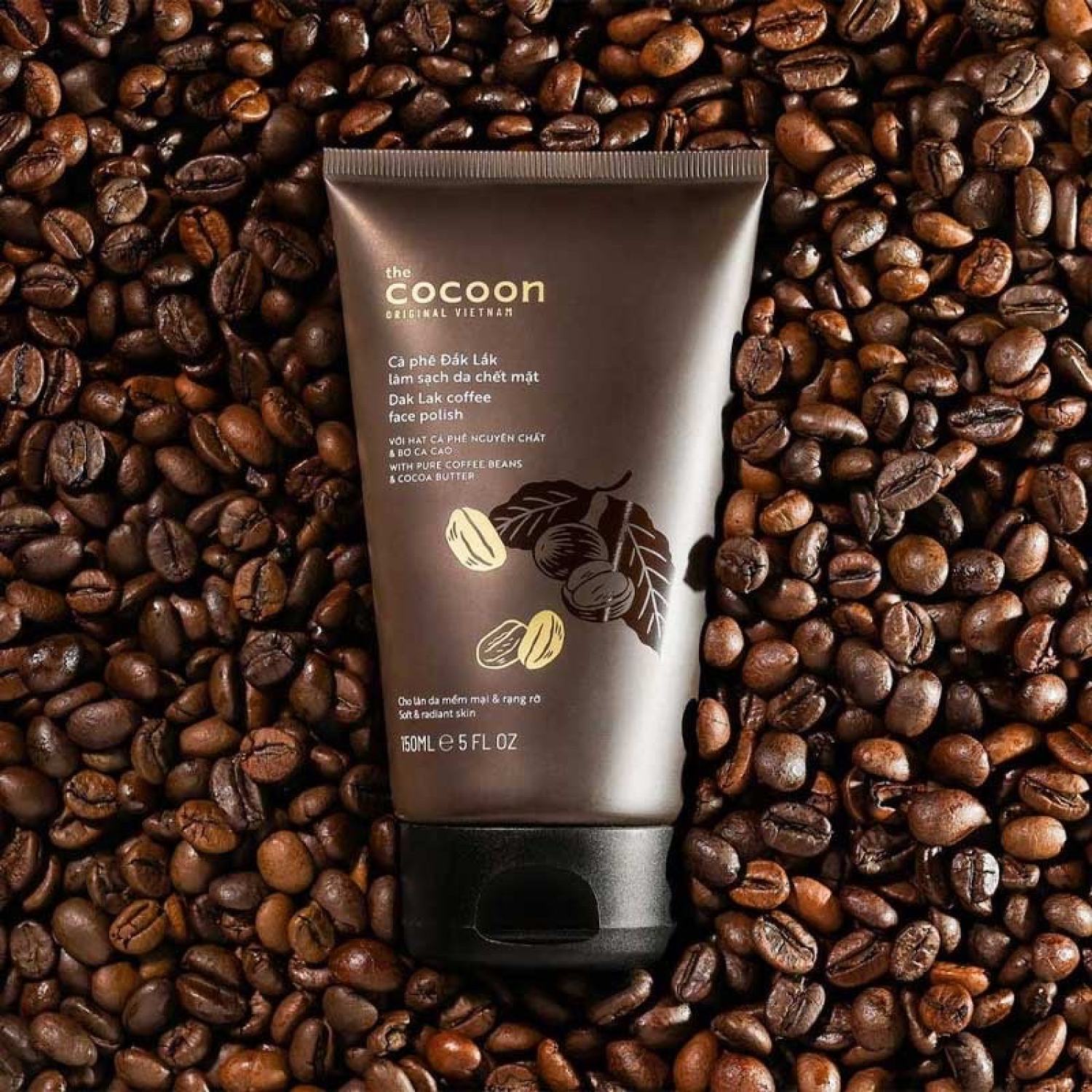 Cà Phê Đắk Lắk Làm Sạch Da Chết Mặt 150ml (Dak Lak Coffee face polish)