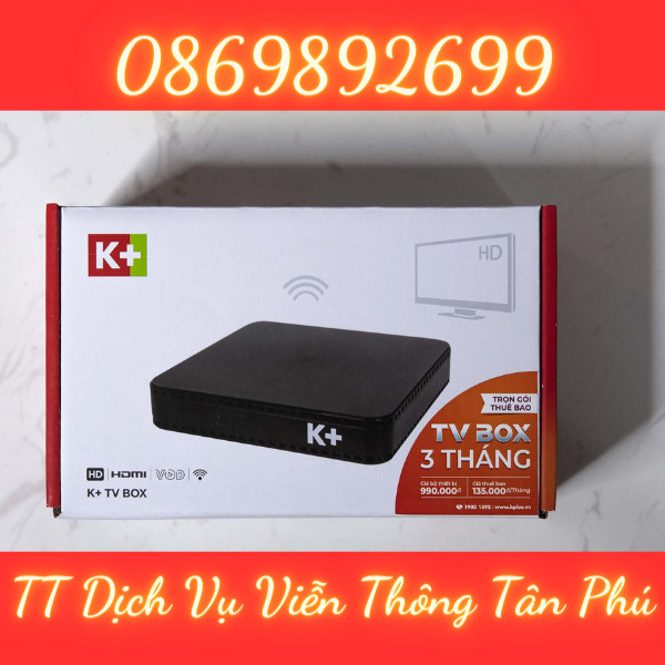 K+ TV BOX KÈM 03 THÁNG THUÊ BAO GÓI TRỌN VẸN