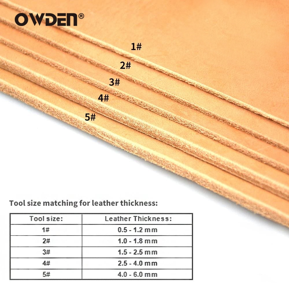OWDEN Leather Edge Beveler Tool Leathercraft Skiving Tool for Hand Leather Sharpness Professional Chamfering Edge Beveler ELEGANT
