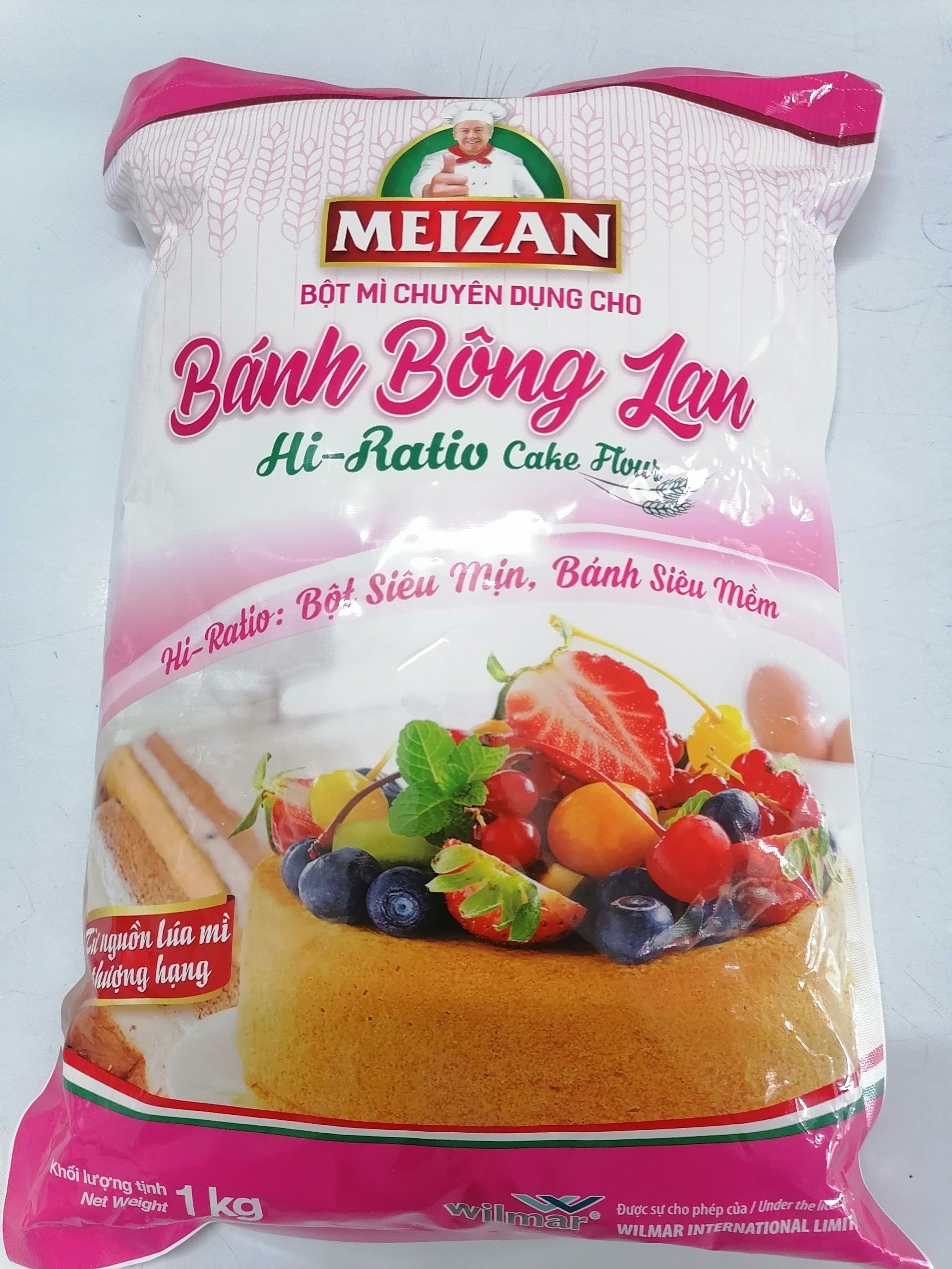 [Túi 1 Kg] BỘT BÁNH BÔNG LAN, CASTELLA, CUPCAKE, MUFFIN, CHIFFON [VN] MEIZAN Hi-Ratio Cake Flour (halal)