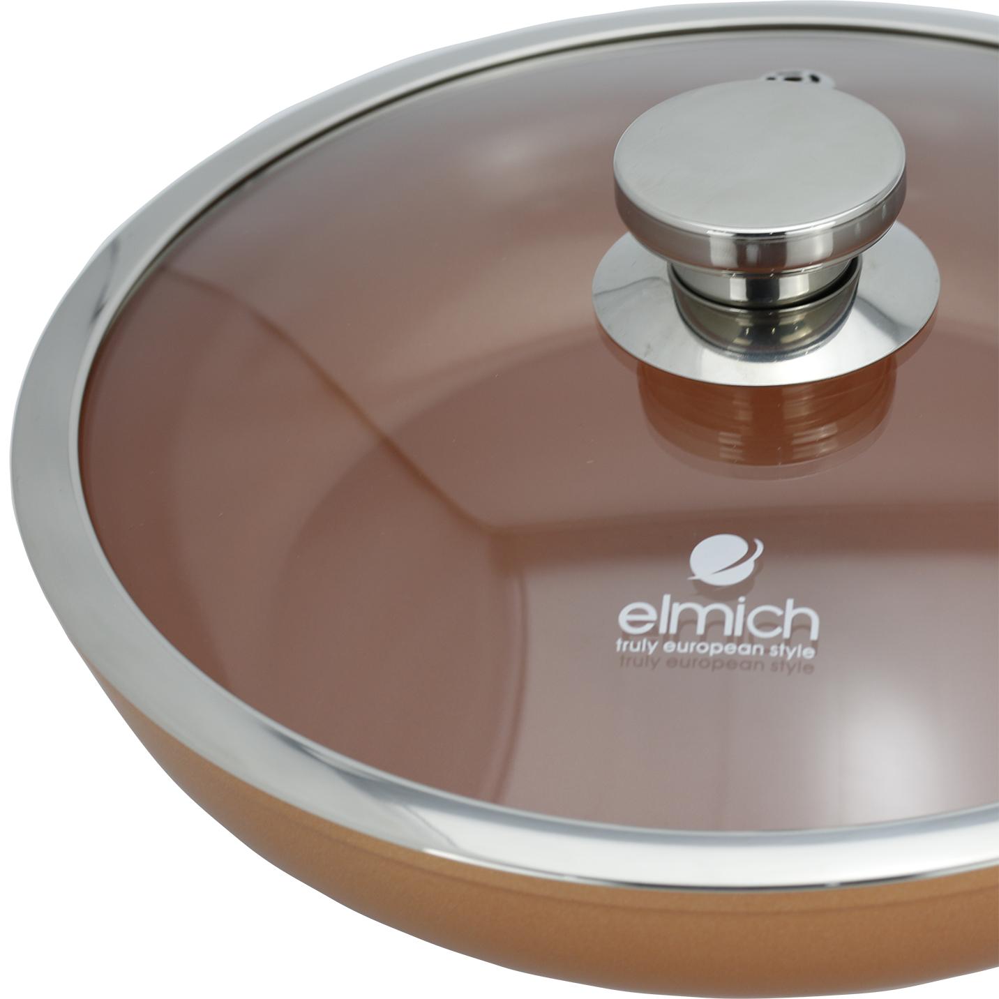 CHẢOPHỦ SỨ CAO CẤP FULL INDUCTION ELMICH ROYAL PREMIUM EL-1117X 26-28CM