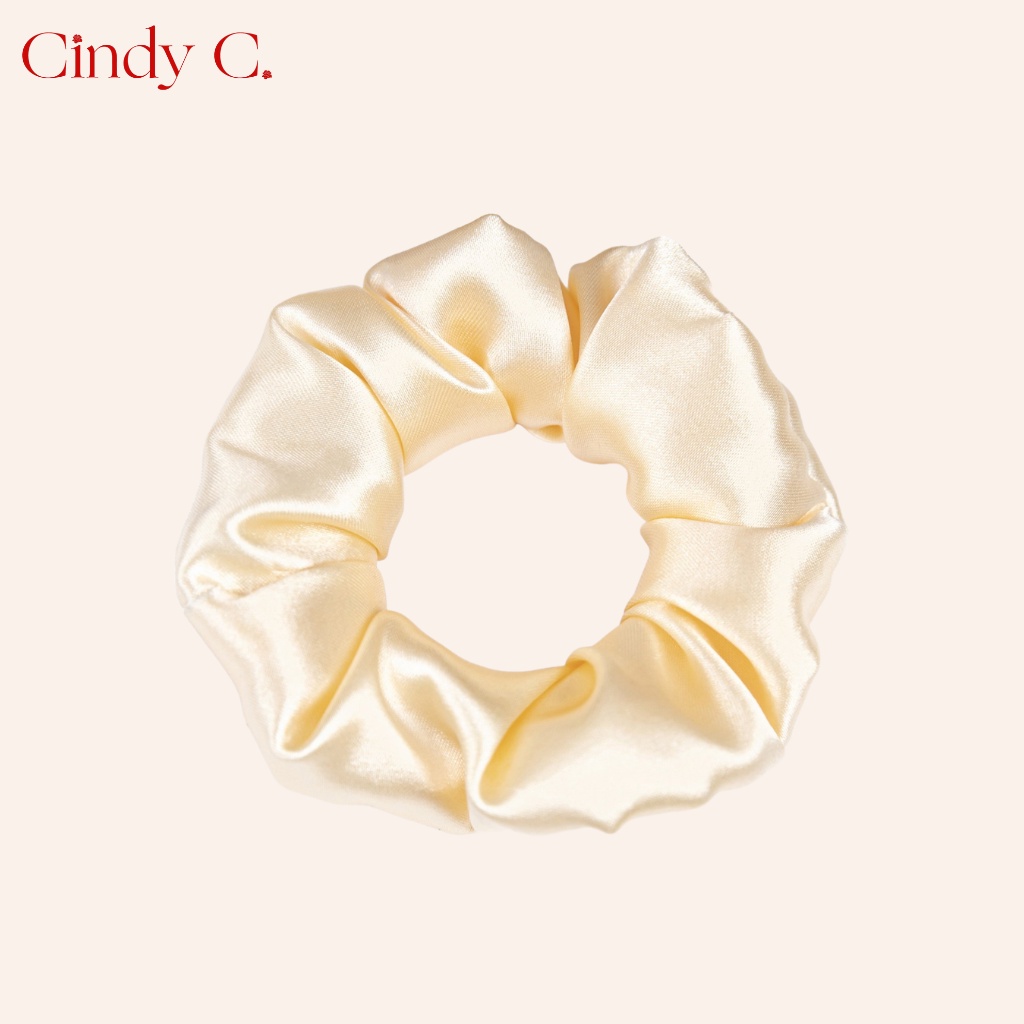 [Mã BMLTA50 giảm đến 50K đơn 99K] Dây buộc tóc scrunchies CINDY C Chất Liệu Lụa Cao Cấp kiểu dáng Basic S21846
