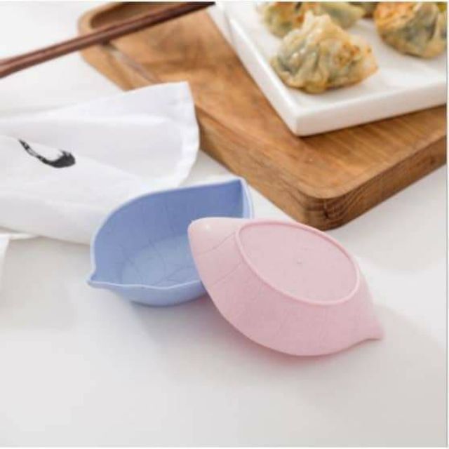 Chén Lúa Mạch Mini Hình Lá Đựng Đồ Ăn Dặm, Gia Vị, Nước Chấm (Mẫu Mỏng)