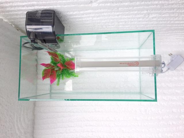 Bể cá cảnh 40*20*23cm- bể cá để bàn , trang trí nhà cửa