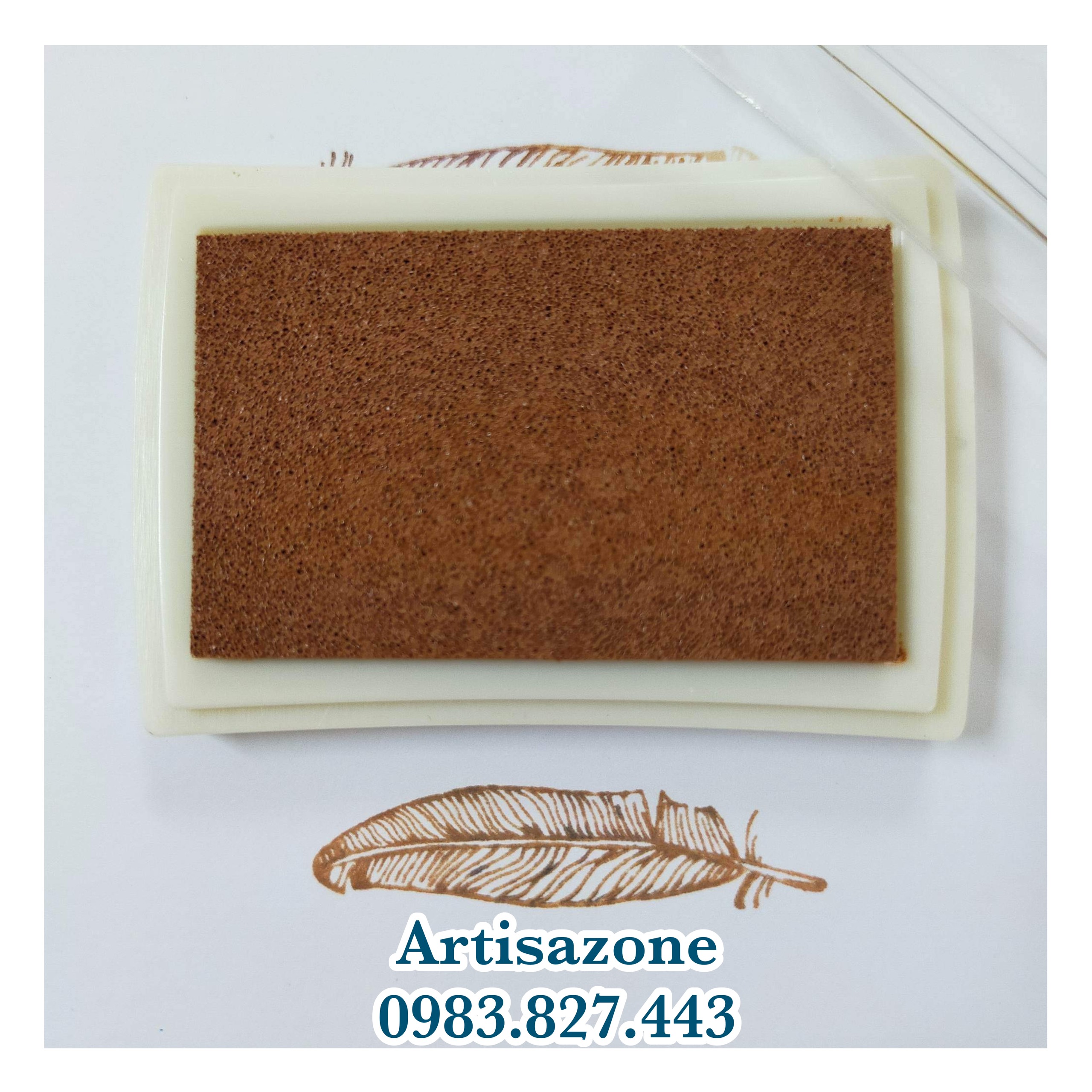 Mực in vân tay - Mực dấu (size 7cm x 5cm) - 01 hộp/màu