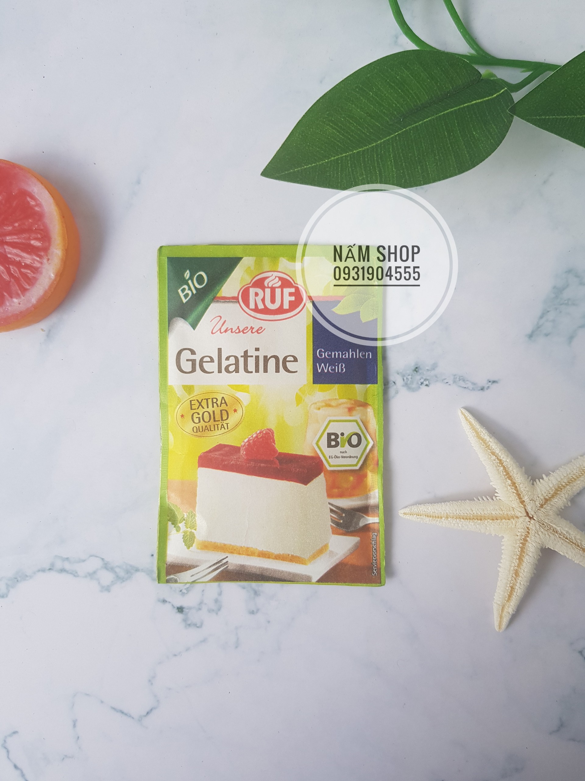 Bột Gelatin Hữu cơ Ruf 9g (Date 2025)