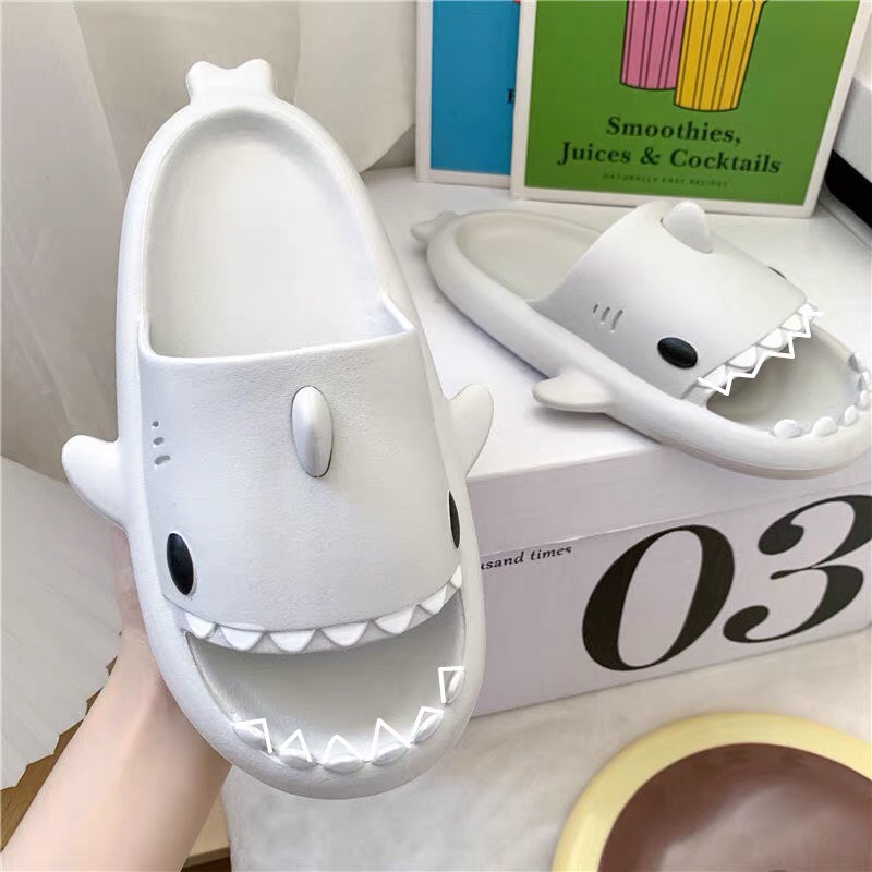 Dép Người Lớn - Sẵn Hàng] Dép Cá Mập Dễ Thương Size Lớn Cho Nam Nữ