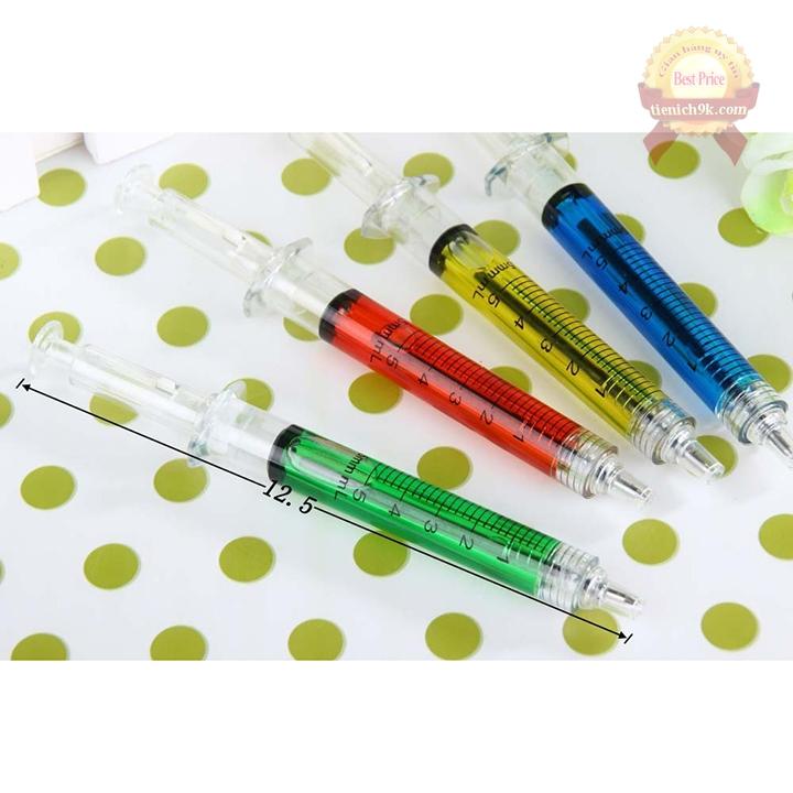 Combo 3 Bút bi hình ống tiêm độc lạ dễ thương