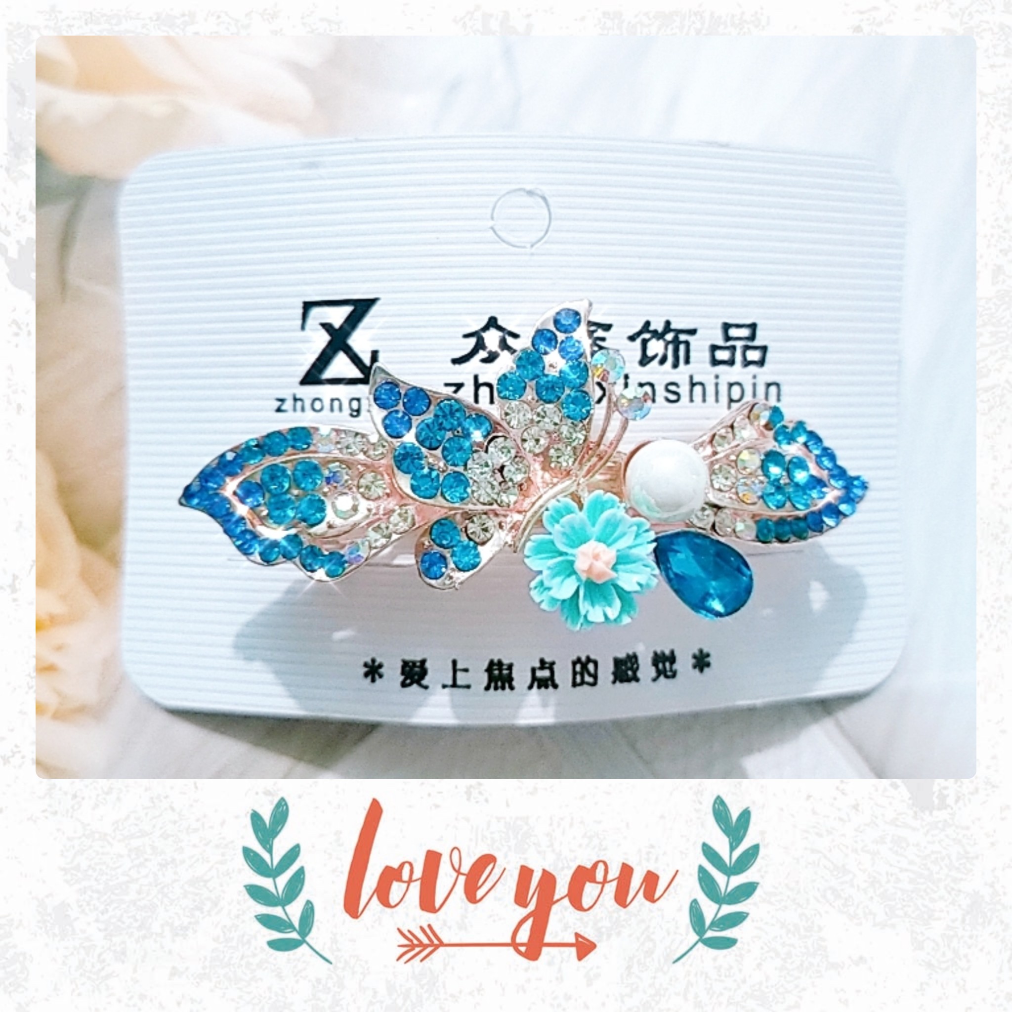 [HCM]KẸP TÓC ĐÍNH ĐÁ LẤP LÁNH 02(KẸP NỬA TÓC)