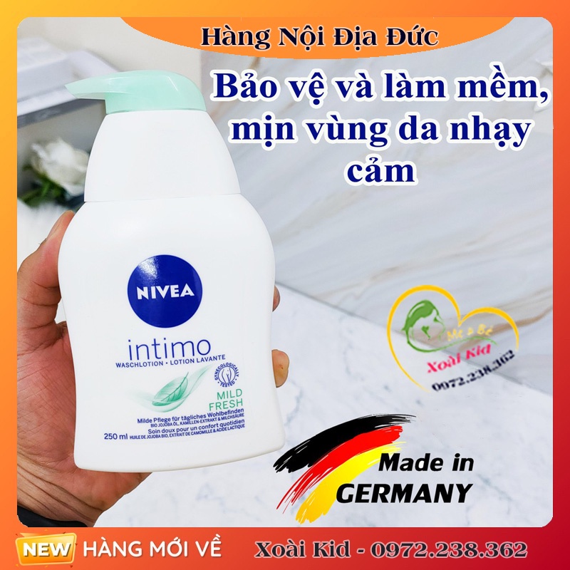 [Chính Hãng ĐỦ BILL] DUNG DỊCH VỆ SINH PHỤ NỮ NIVEA ĐỨC 250ML