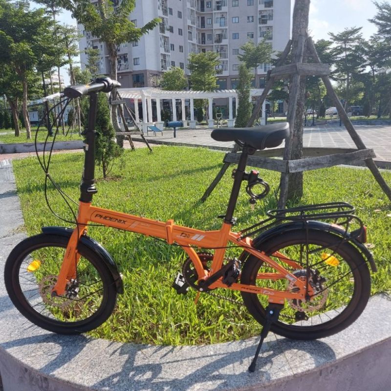 Mua xe đạp gấp Phoenix - màu cam