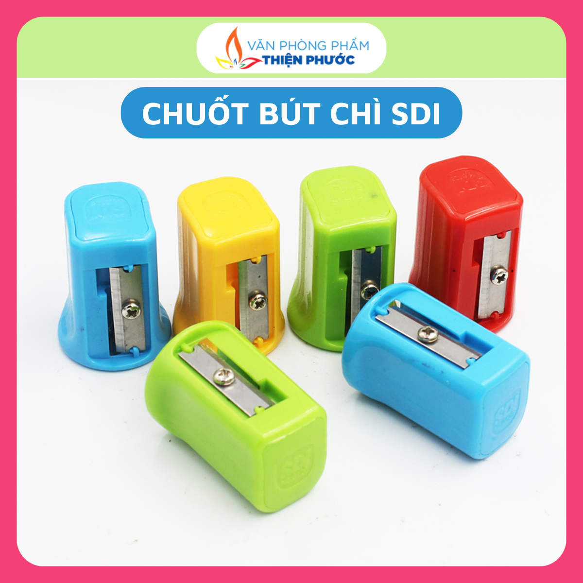 Gọt bút chì SDI nhiều màu - Gọt chì sắc bén THIỆN PHƯỚC
