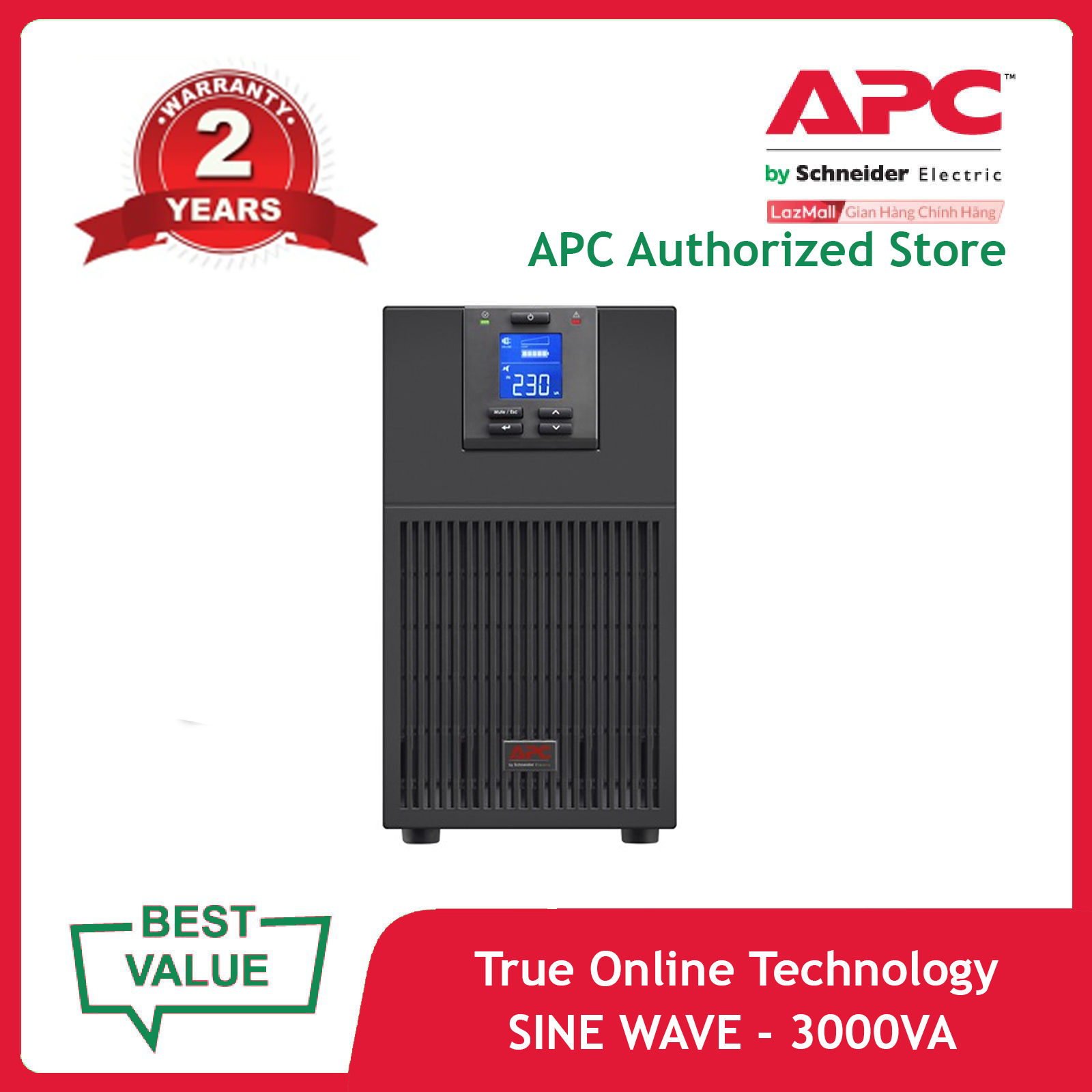 Bộ lưu điện APC Easy UPS SRV SRV3KI