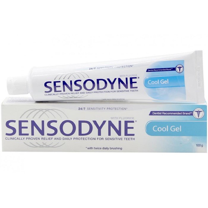 [HCM]Kem đánh răng Sensodyne Cool Gel mát lạnh giảm ê buốt 24/7 100gr
