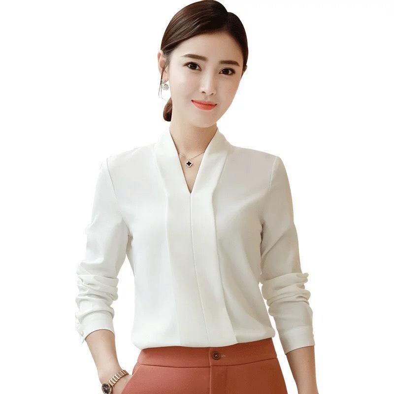 Áo phi lụa cao cấp công sở sang trọng hiện đại