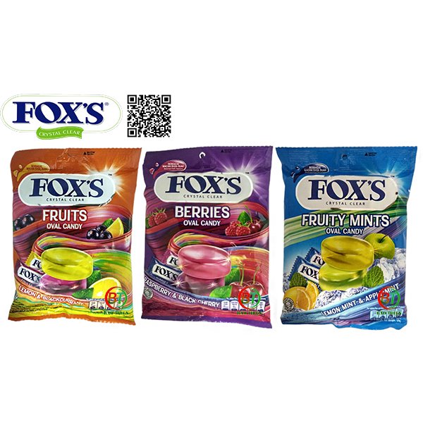 Kẹo Fox's trái cây gói 125g