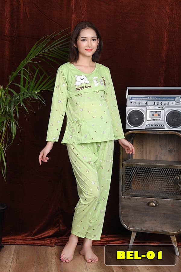 Bộ Bầu Và Sau Sinh Beer, 100% cotton