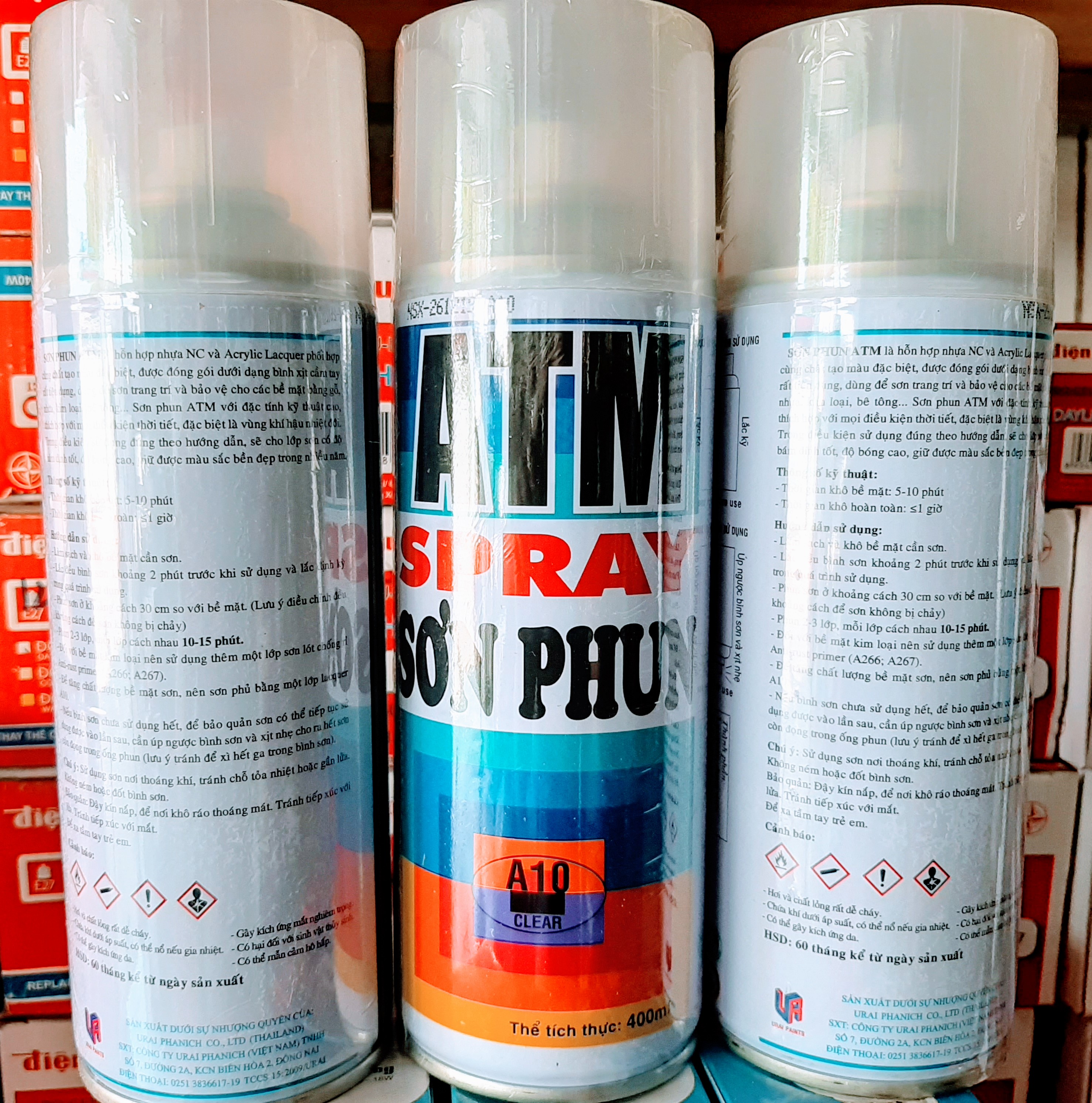 [Chính Hãng] SƠN XỊT BÓNG ATM A10 400ml - lưu ý thị trường xuất hiện hàng TQ nhái