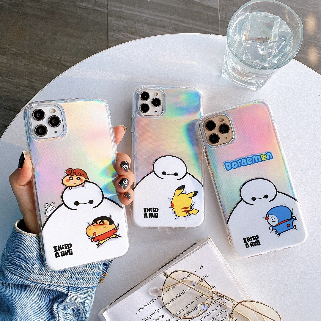 Ốp Lưng Silicon Chống Sốc Cartoon Story ( Kèm Miếng Phản Quang )