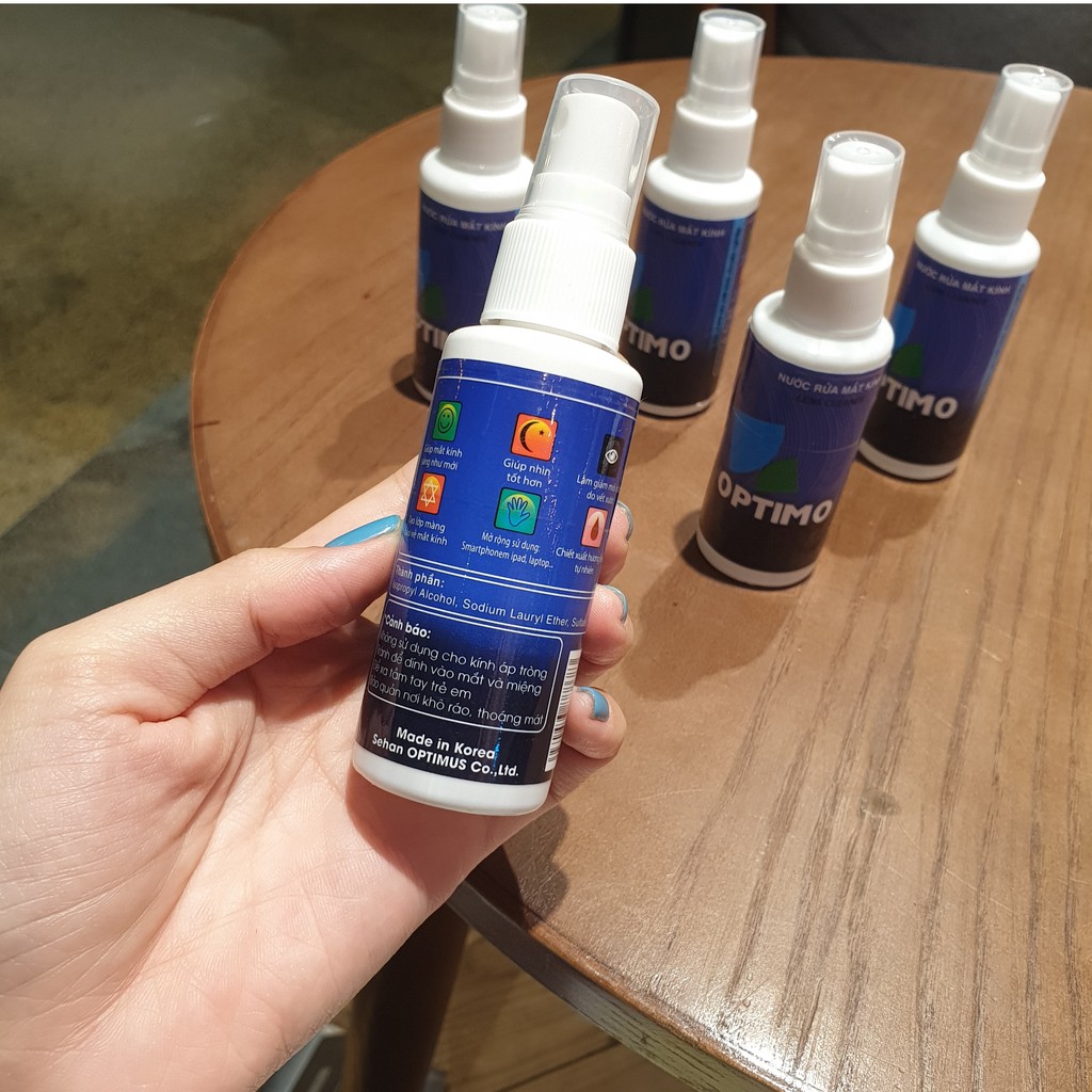[HCM]Nước rửa mắt kính chuyên dụng dạng xịt OPTIMO