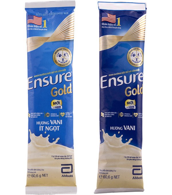 Sữa ensure gold dạng gói 60,6g/gói