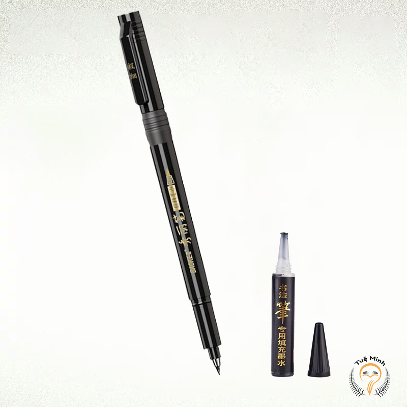 Bút viết calligraphy ngòi cọ brush Baoke - bút nét thanh nét đậm, hán tự thư pháp -vpp Tue Minh