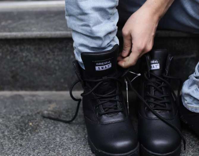 Giày Chiến Thuật SWAT - Giày Nam Cao Cổ Phong Cách LÍNH