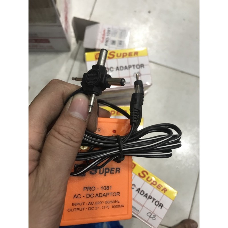 Adaptor đa năng 3v 4.5v 6v 9v 12v 13.5v