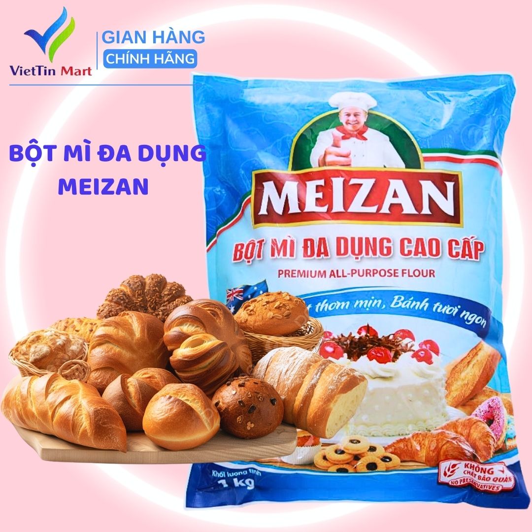 Túi 1kg Bột Mì Đa Dụng Meizan Cao Cấp