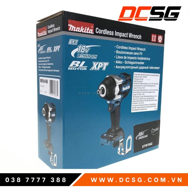 Máy siết bu lông dùng pin Makita DTW700( Hàng Tách Bộ không bao gồm hộp)