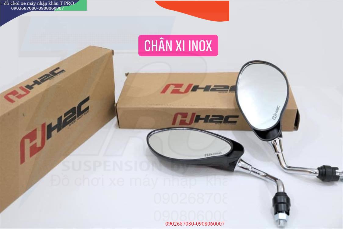 [ KÍNH / GƯƠNG / KIẾNG ] Cặp Kính YAZ xi Titan - chân gương Si/chrom (kiếng chiếu hậu) H2C