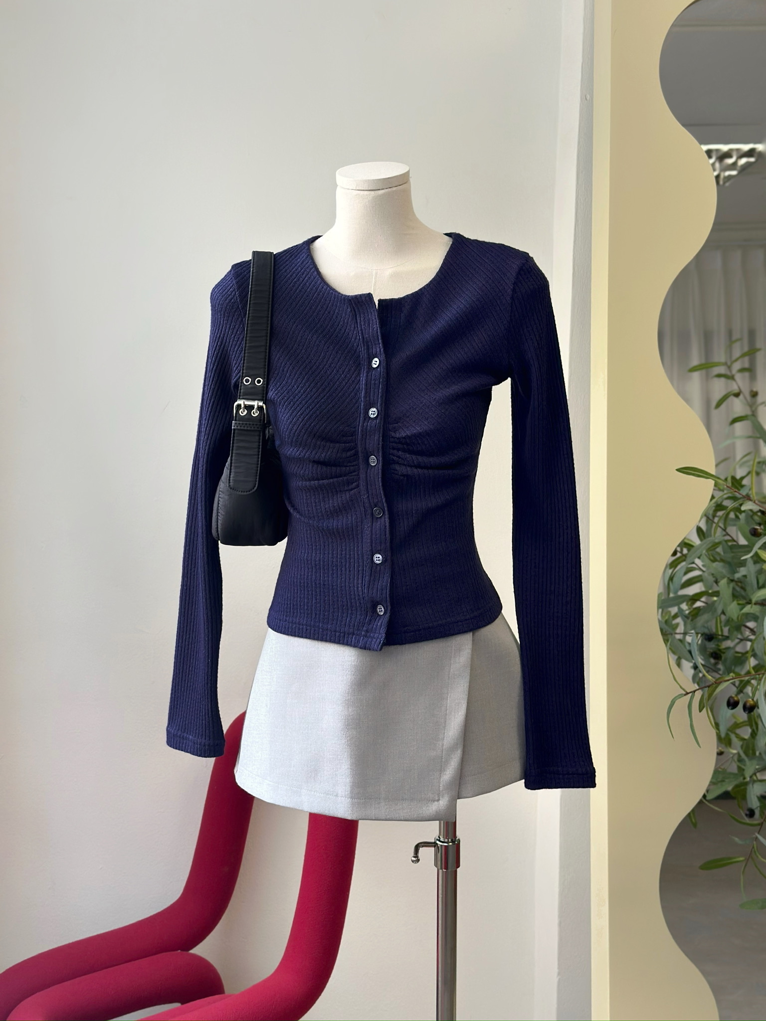 MÌ - ÁO KIỂU TAY DÀI PHỐI CÚC - LAVA TOP