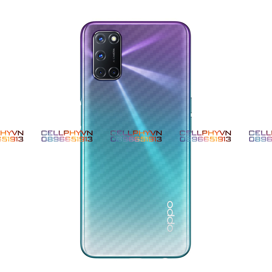 Miếng dán lưng cacbon dành cho Oppo A12 / A12s / A52 / A72 / A92 / A92s