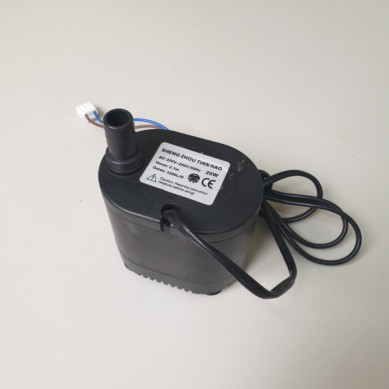 bơm quạt điều hòa hơi nước 20w cửa hút bên dưới ngâm chìm trong nước