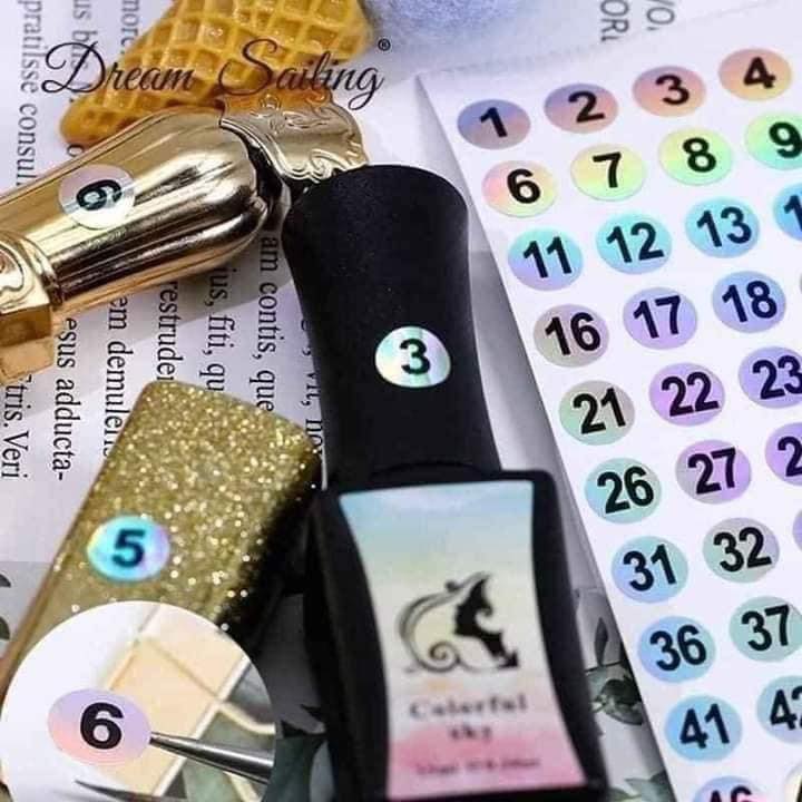 Tem số decan dán mã số chai sơn
