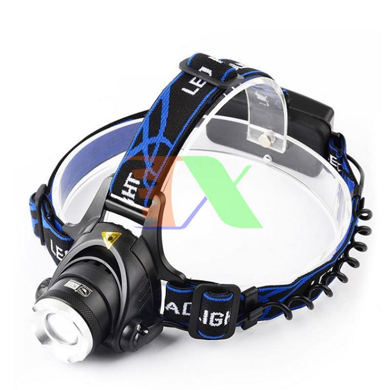 Flashlight tactical head super bright, led Cree T6 premium, flashlight phượt, protection flashlight, enclosed Battery Li-ion + Charger