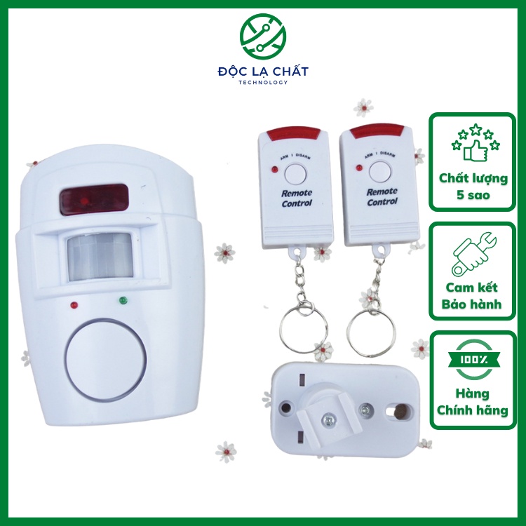 Báo động chống trộm có ĐKTX V2 cảm biến cực nhạy, còi hú báo động to