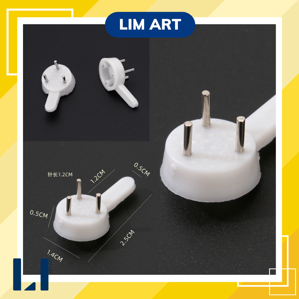 Combo 10, 20 đinh 3 chân treo tranh ảnh, đinh đóng tường 3 chân.